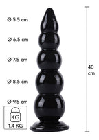 Anale plug met balletjes van 40 cm - Boldblisstoys