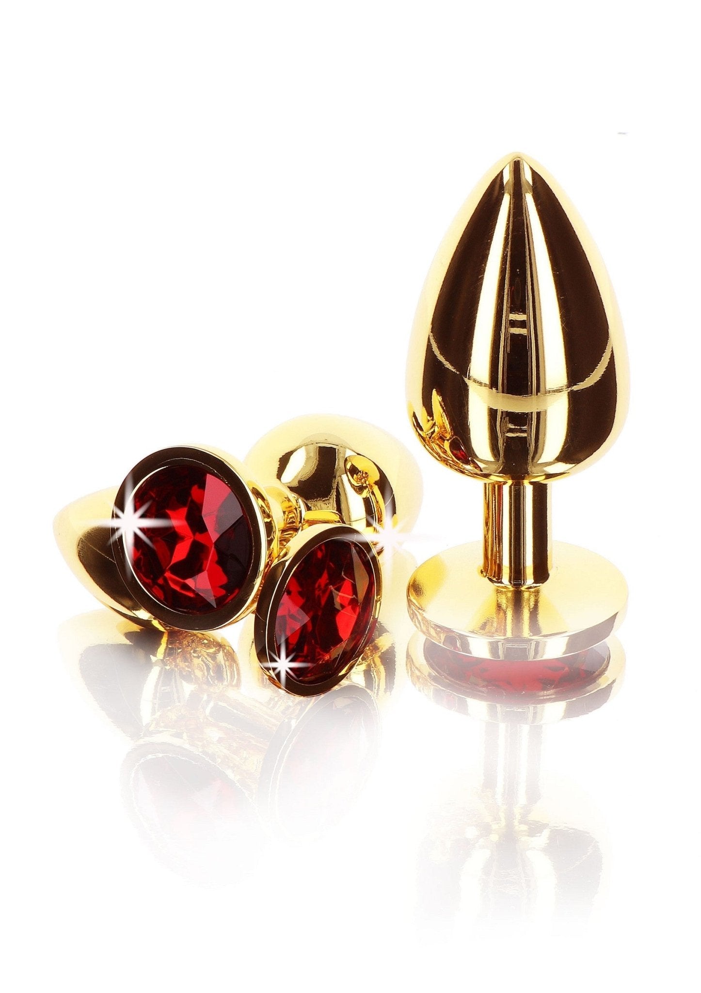Anale plug met diamanten juweel M - Boldblisstoys
