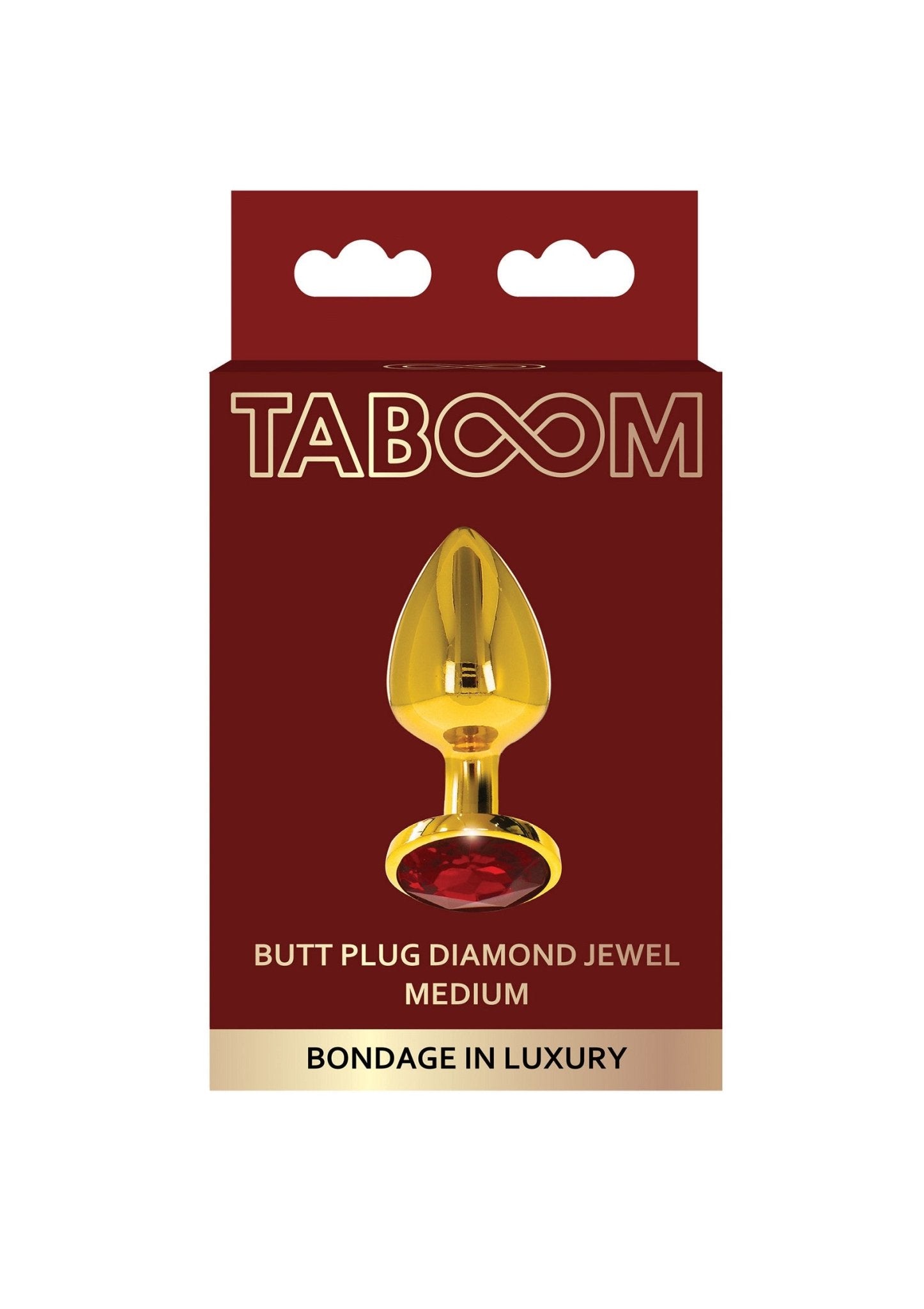 Anale plug met diamanten juweel M - Boldblisstoys