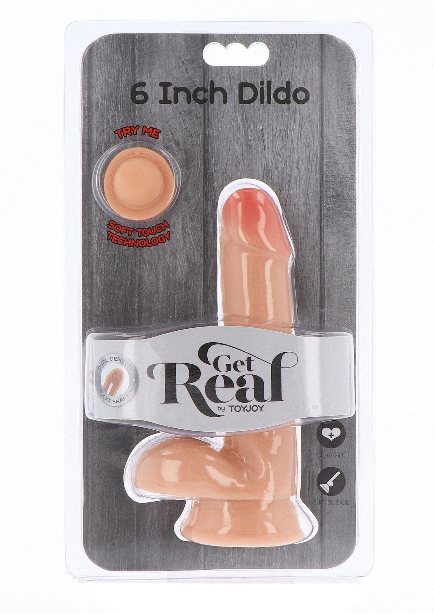 Dildo met dubbele dichtheid van TPE, (17CM) - Boldblisstoys