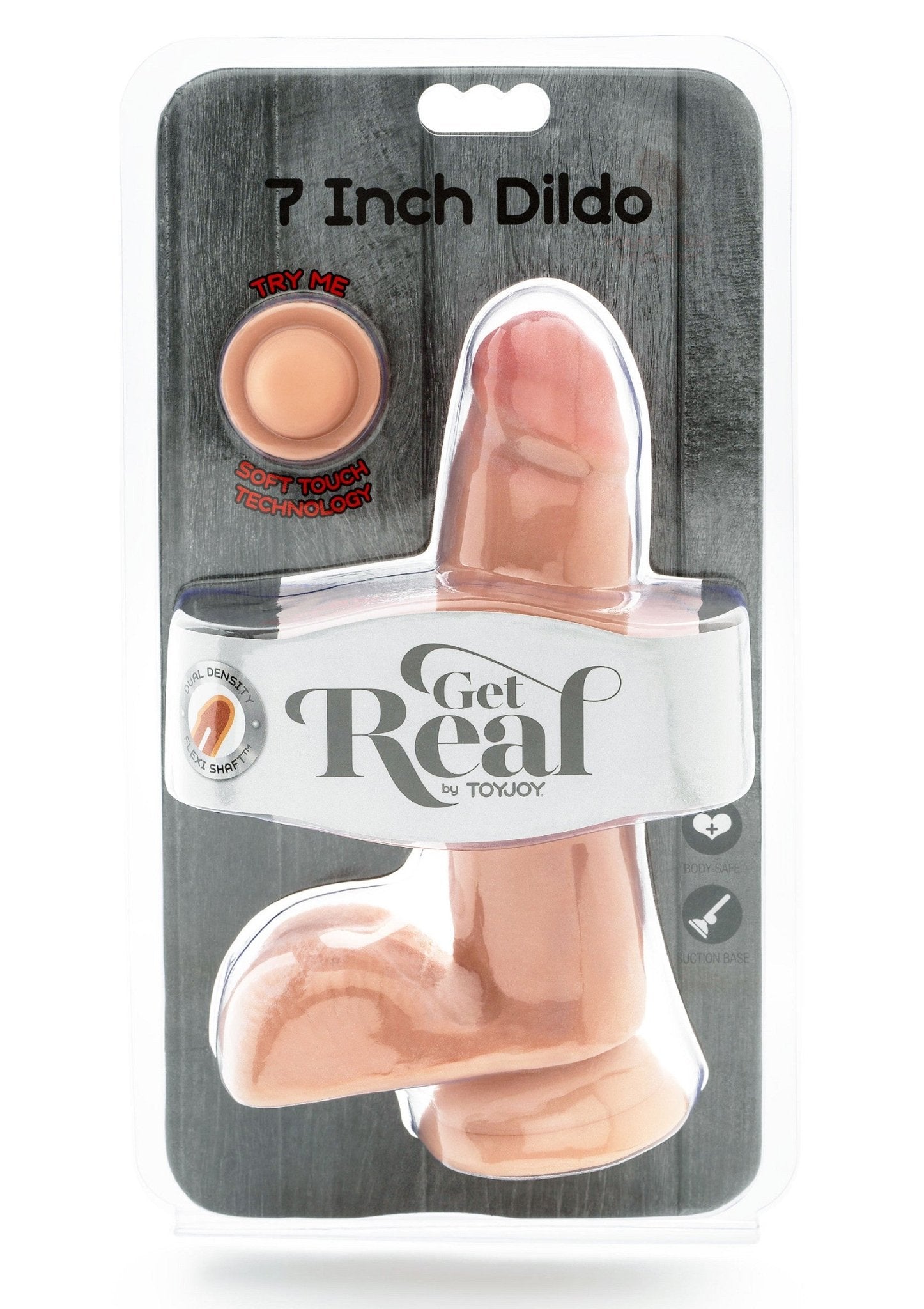 Dildo met dubbele dichtheid van TPE, (18CM) - Boldblisstoys