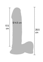 Dildo met dubbele dichtheid van TPE, (20CM) - Boldblisstoys