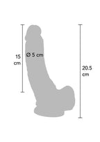 Dildo van PVC, (20,5CM) - Boldblisstoys