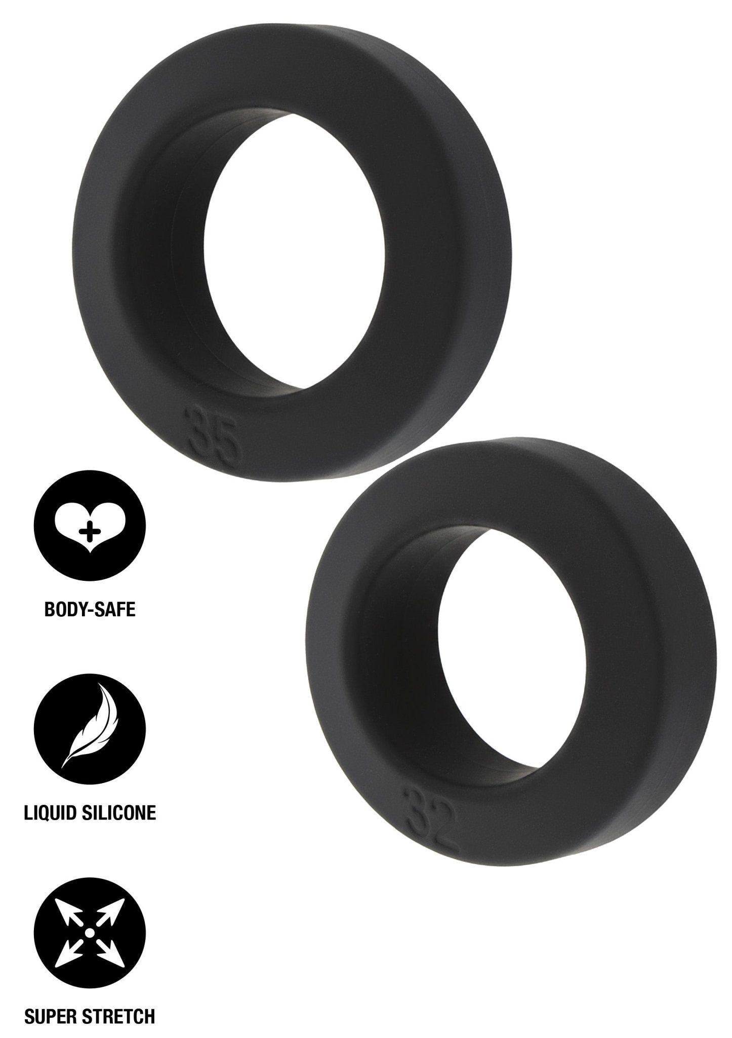 Dubbele stapelbare C - ringen, set van 2 stuks L - Boldblisstoys