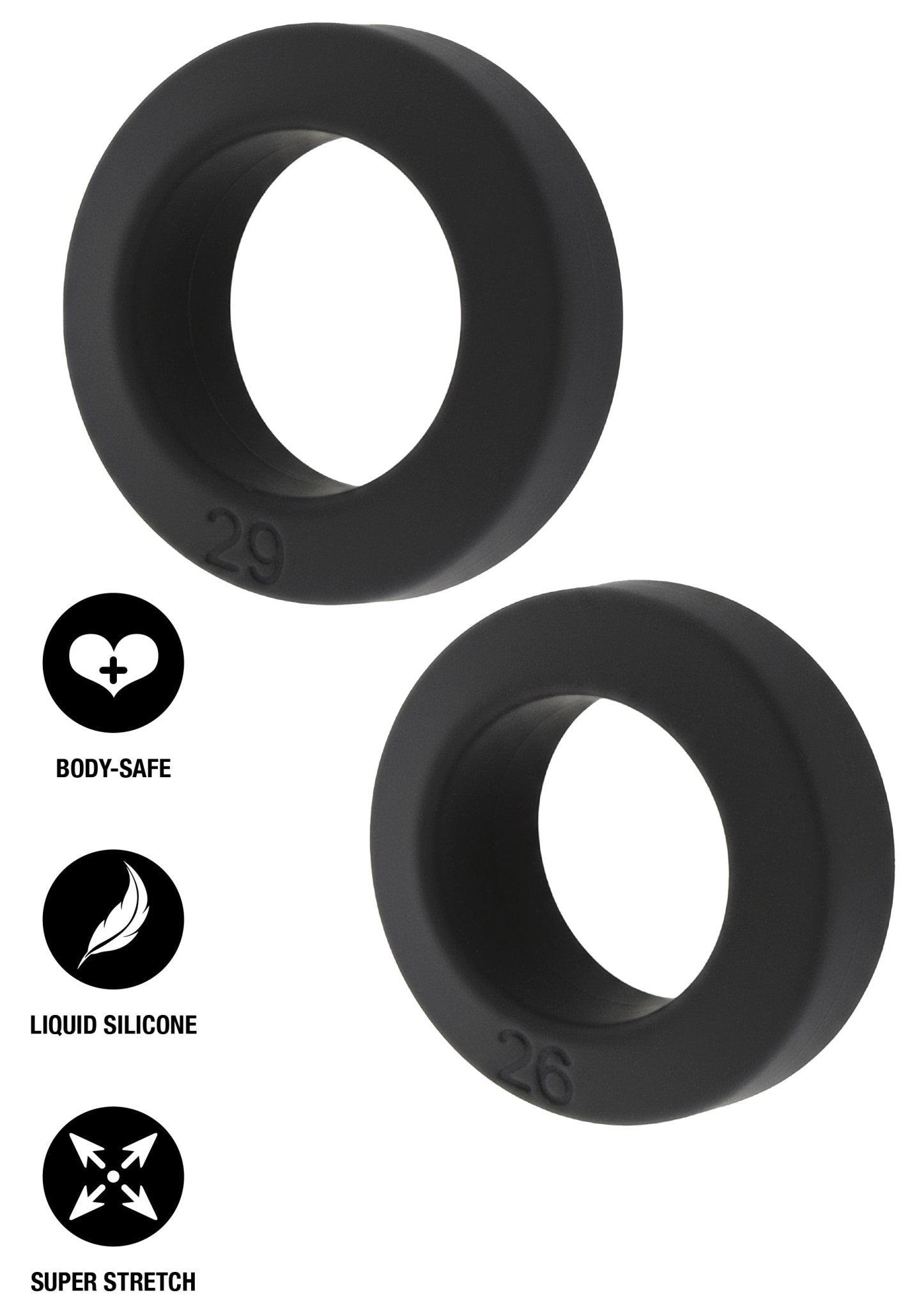 Dubbele stapelbare C - ringen, set van 2 stuks M - Boldblisstoys