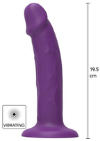 Harnas met vibrerende siliconen penis van (19,5CM) - Boldblisstoys