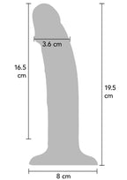 Harnas met vibrerende siliconen penis van (19,5CM) - Boldblisstoys