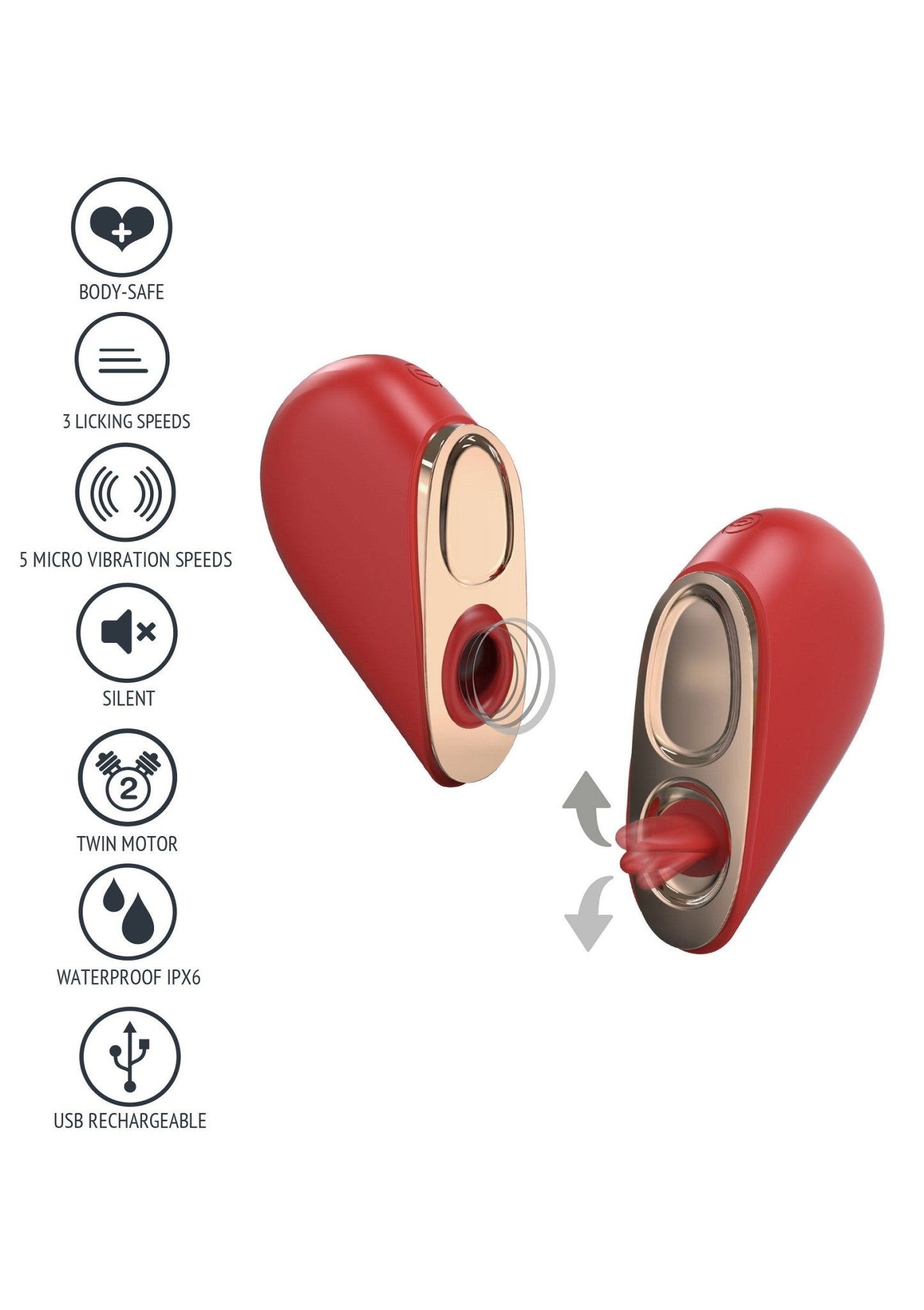 Heartbreaker 2 - in - 1 stimulator - Boldblisstoys