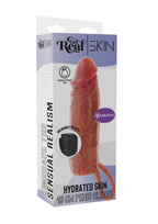 Hydraterende siliconen penissleeve met vibratie, 16 cm - Boldblisstoys