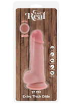 Luxe dildo met dubbele dichtheid, dik TPE, (17 CM) - Boldblisstoys