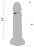 Luxe dildo van TPE met dubbele dichtheid, (15 CM) - Boldblisstoys