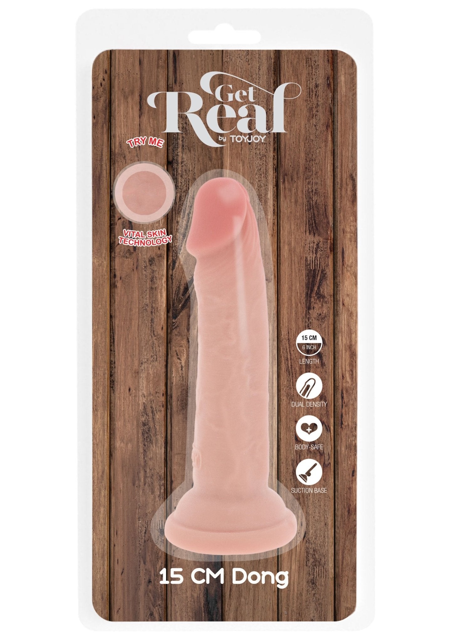 Luxe dildo van TPE met dubbele dichtheid, (15 CM) - Boldblisstoys