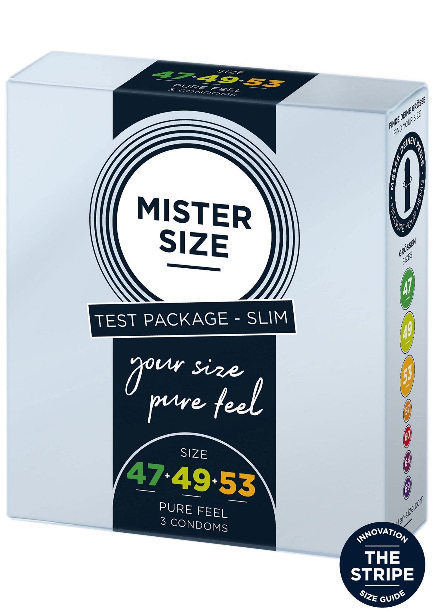 Mister maat 47 - 49 - 53mm 3 - pack - Boldblisstoys
