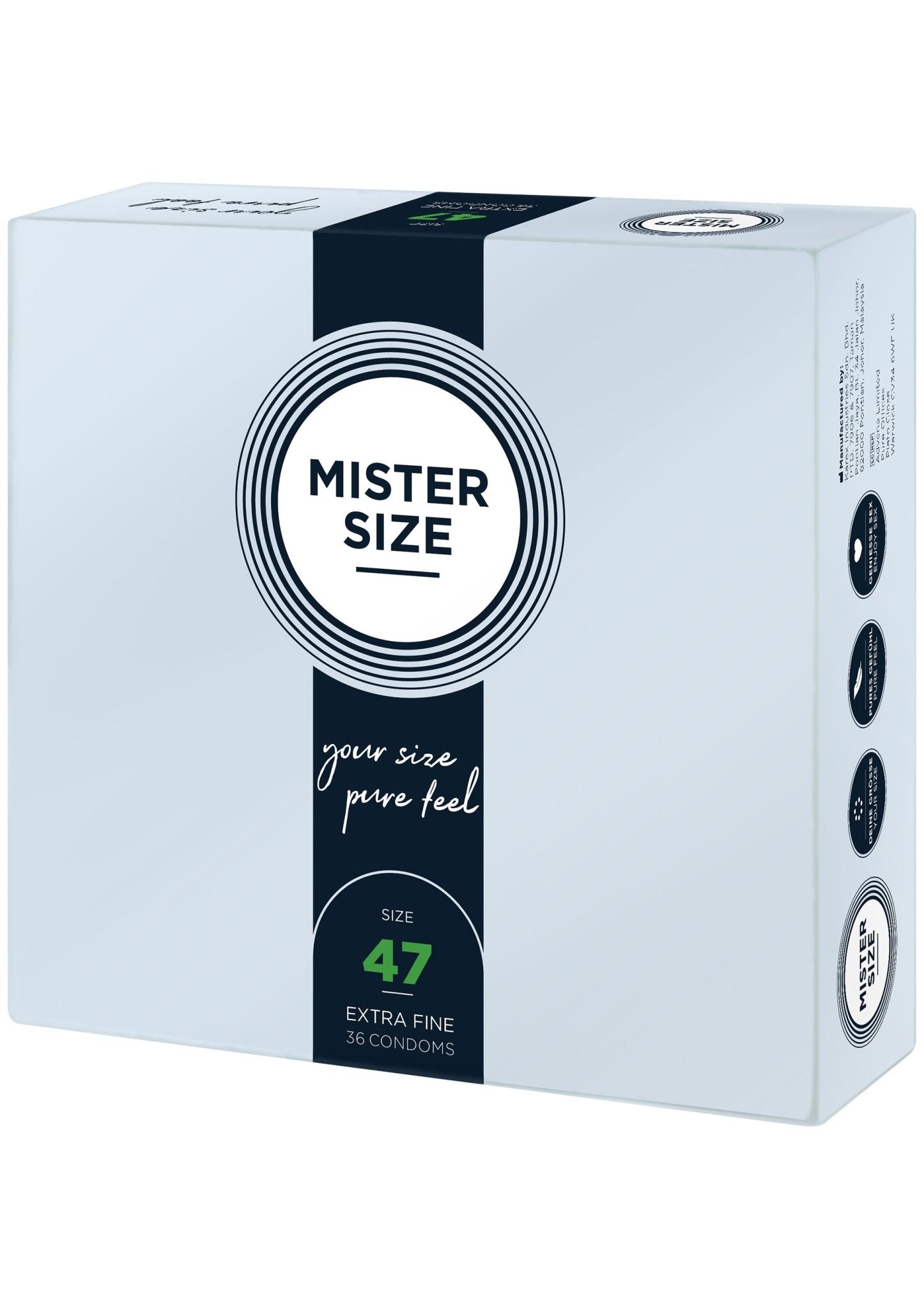 MISTER SIZE 47mm Condooms 36 stuks - Boldblisstoys
