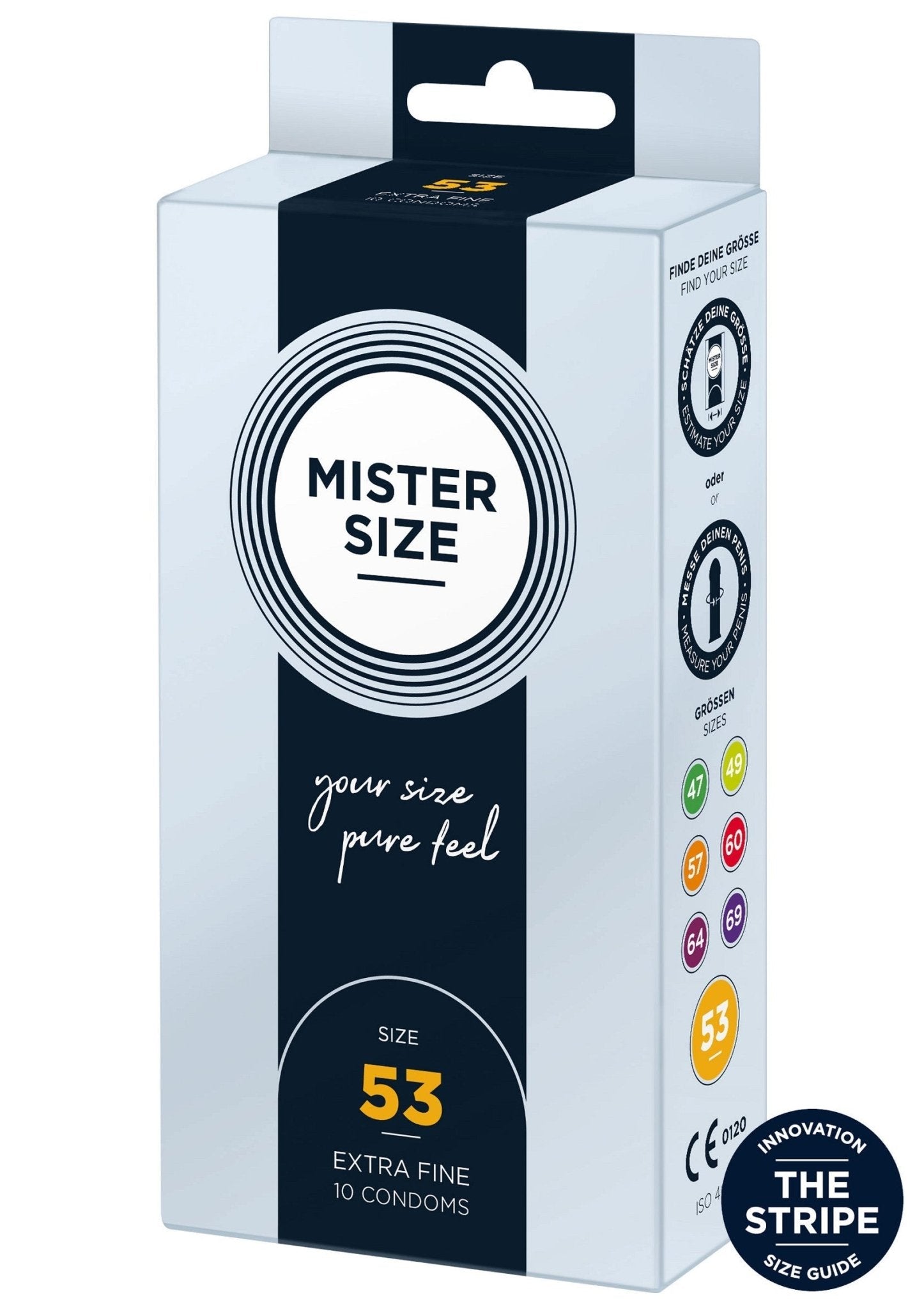 MISTER SIZE 53mm Condooms 10 stuks - Boldblisstoys