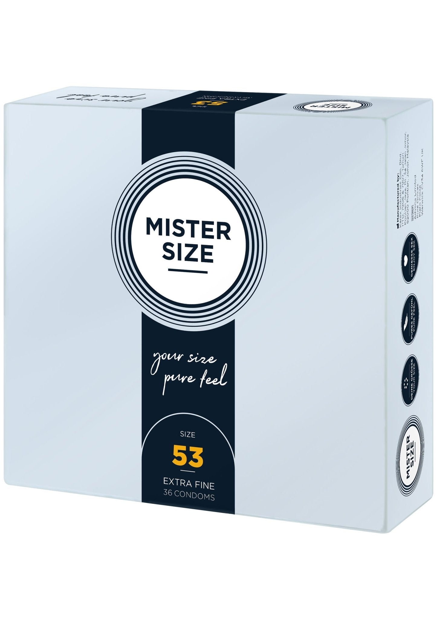 MISTER SIZE 53mm Condooms 36 stuks - Boldblisstoys