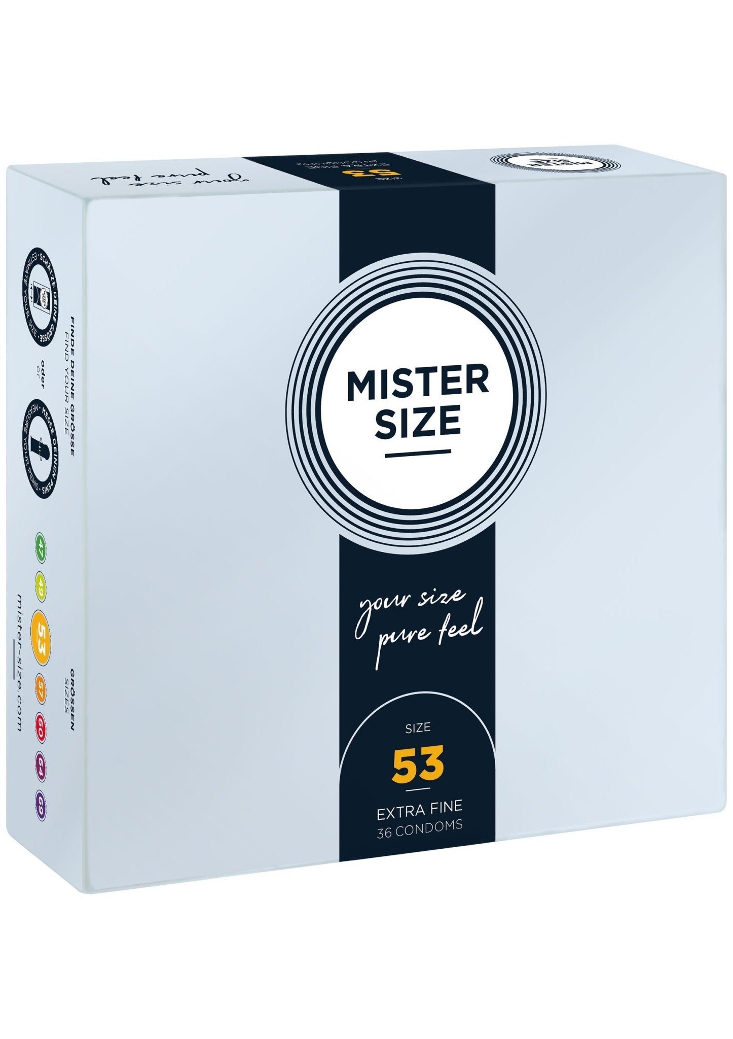MISTER SIZE 53mm Condooms 36 stuks - Boldblisstoys