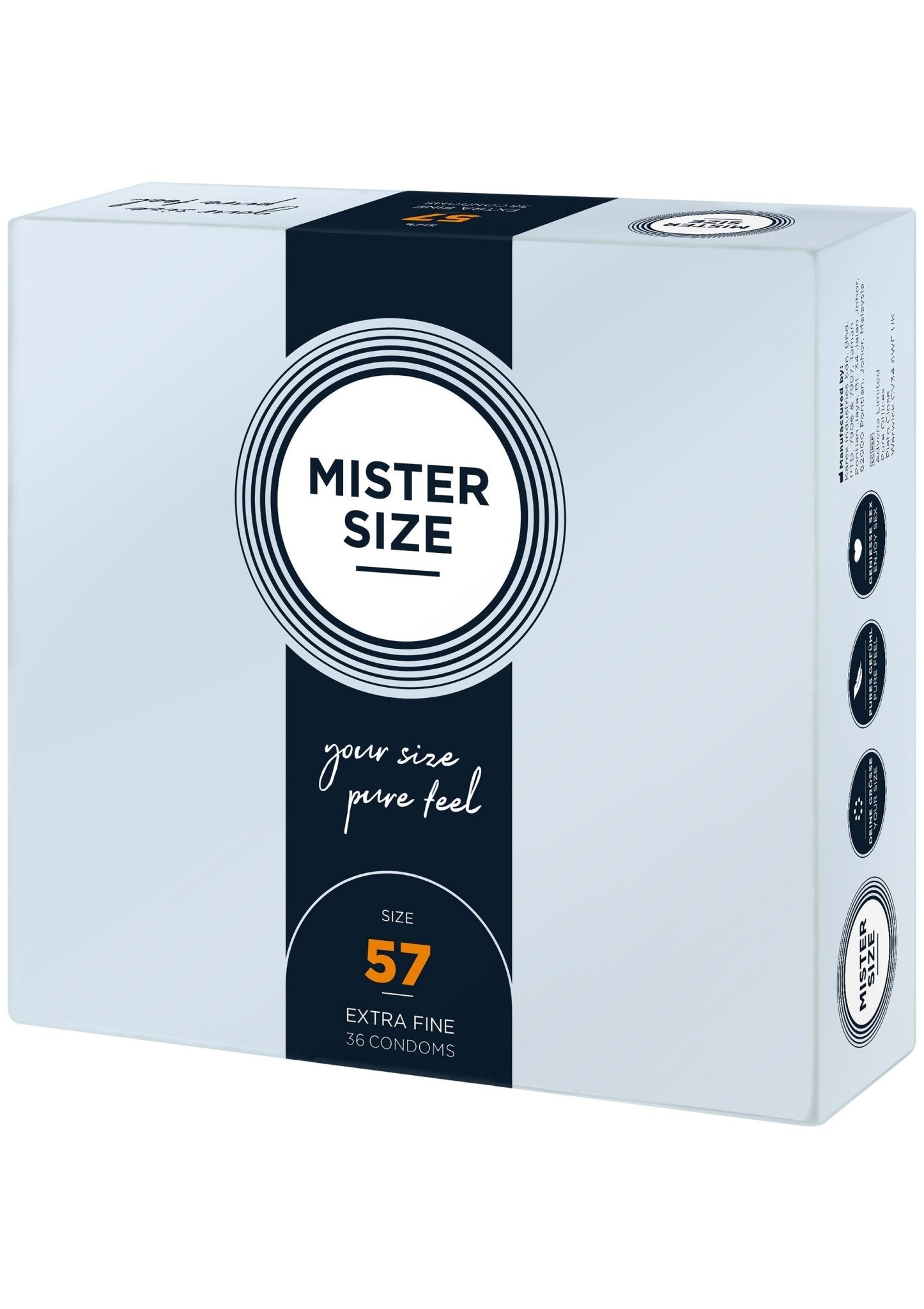 MISTER SIZE 57mm Condooms 36 stuks - Boldblisstoys