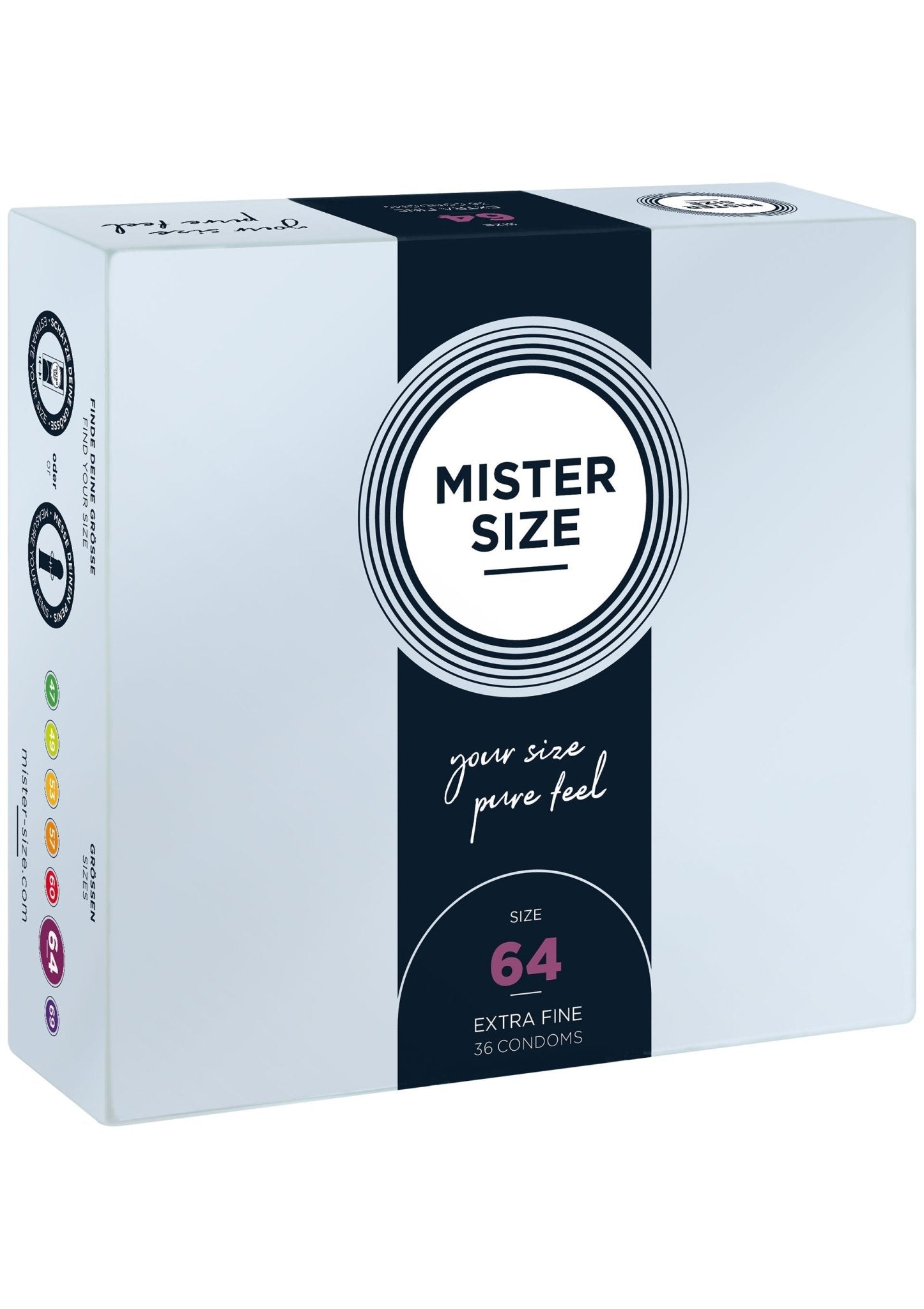 MISTER SIZE 64mm Condooms 36 stuks - Boldblisstoys