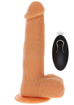 Naakte siliconen dildo met kralen, 21 cm - Boldblisstoys