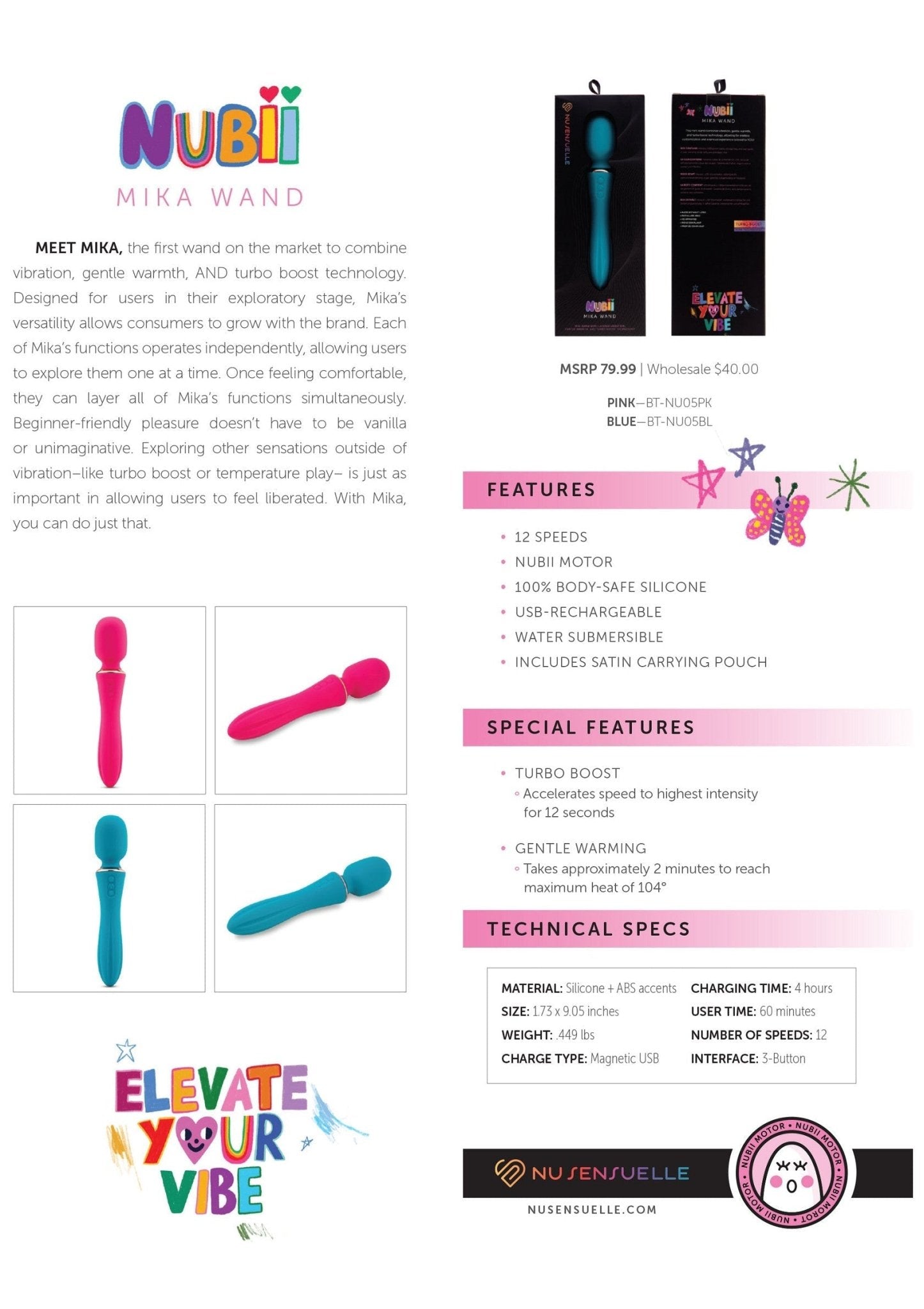 Nubii Mika Wand - Boldblisstoys