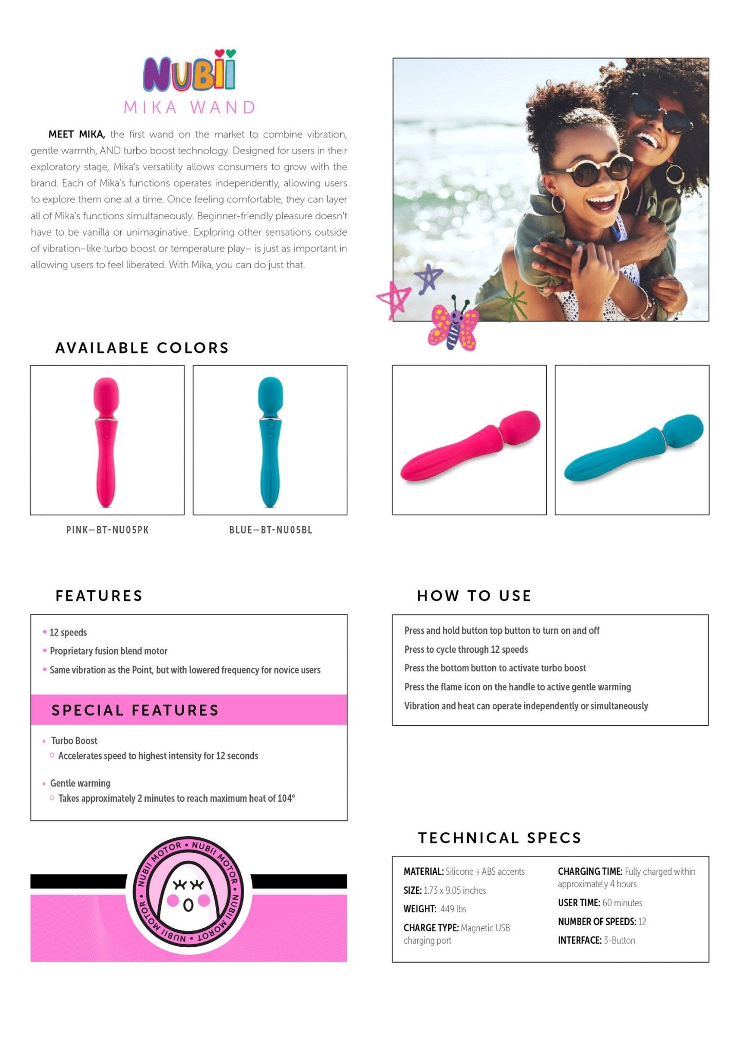 Nubii Mika Wand - Boldblisstoys