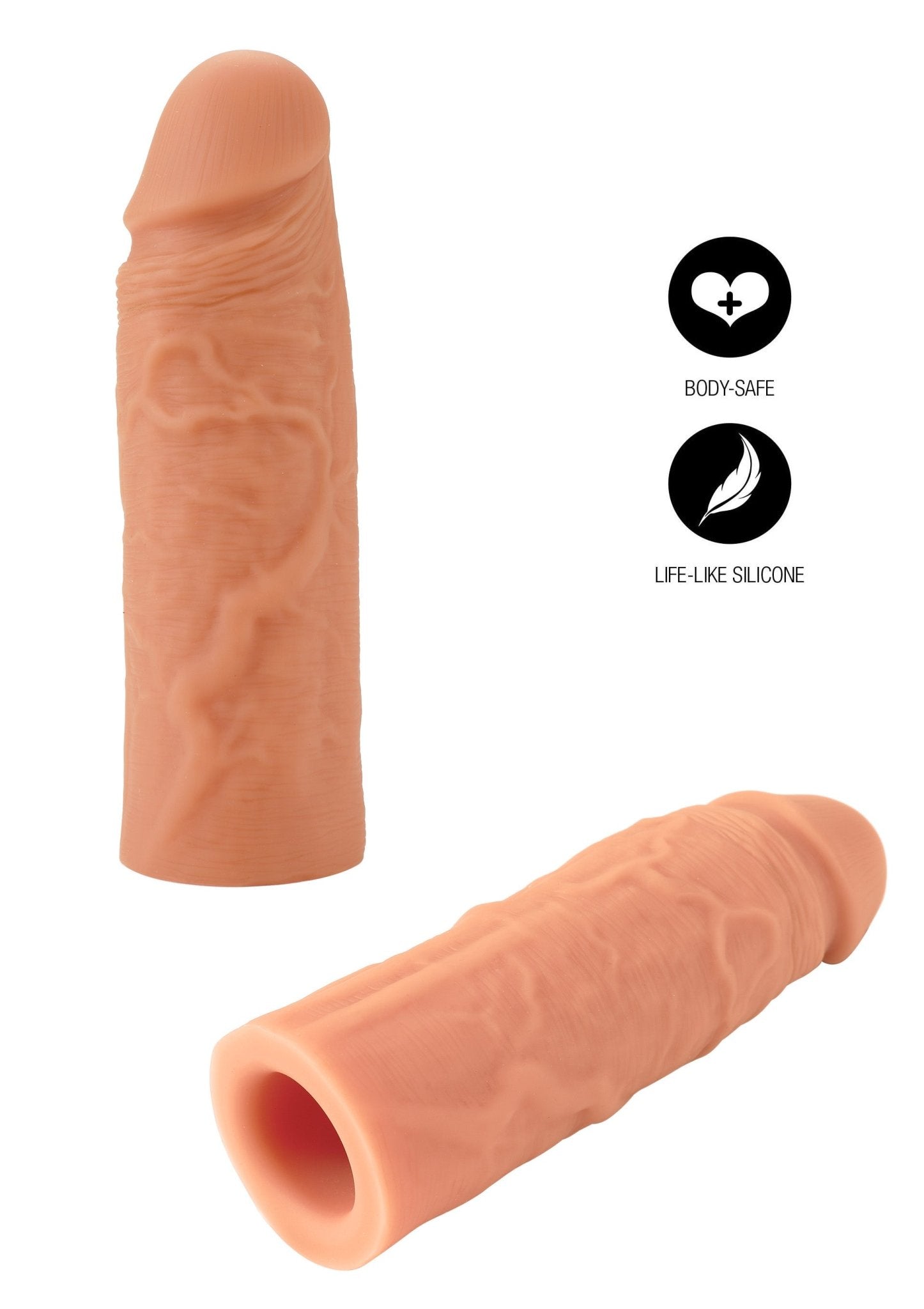 Penishuls van vloeibare siliconen, 15 cm - Boldblisstoys