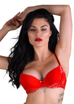 Push - up bra w/ lace racerback - Boldblisstoys