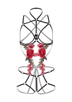 Rozen strappy teddy met tepelplakkers - Boldblisstoys