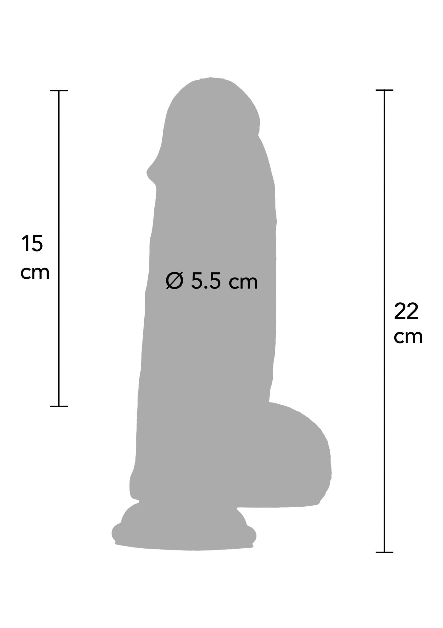 Ultrarealistische siliconen dildo (20 CM) - Boldblisstoys