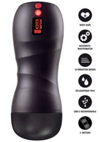 Vibrerende Twin Turbo Masturbator - Boldblisstoys
